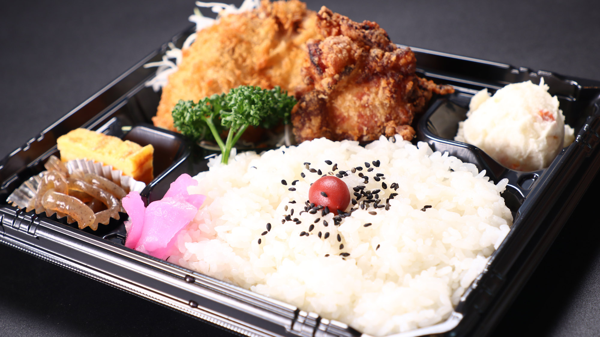 朝食弁当_当日手作りアジフライ弁当 (3)