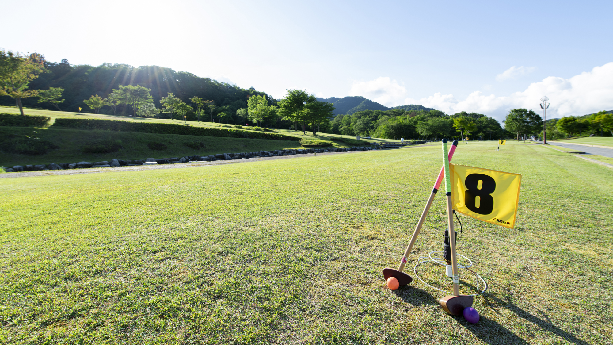 *【グラウンドゴルフ】24ホール天然芝（公認）でプレイ♪各種レンタル用品もご用意しております。