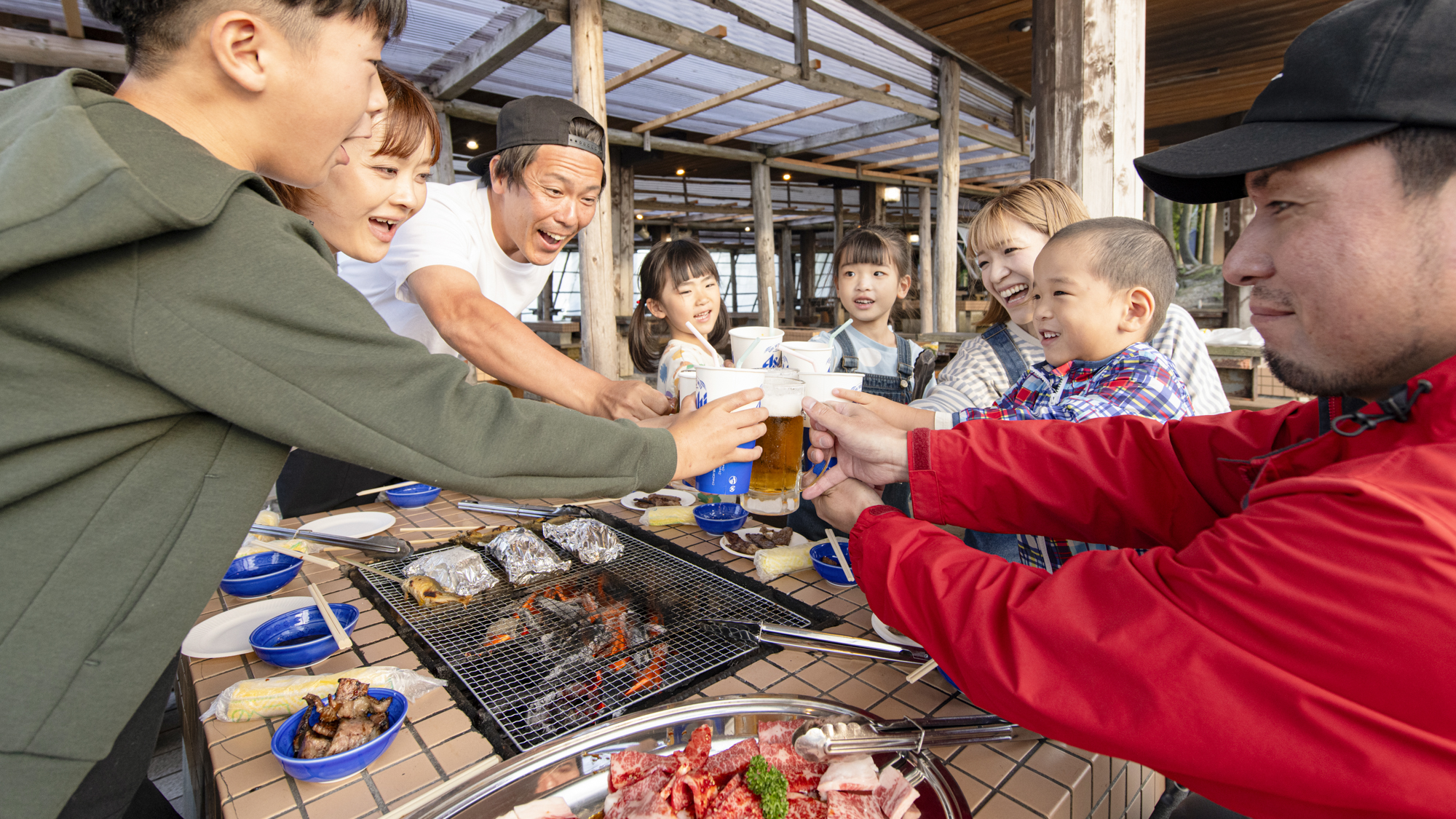 *【BBQ】まずはみんなでかんぱ～い♪