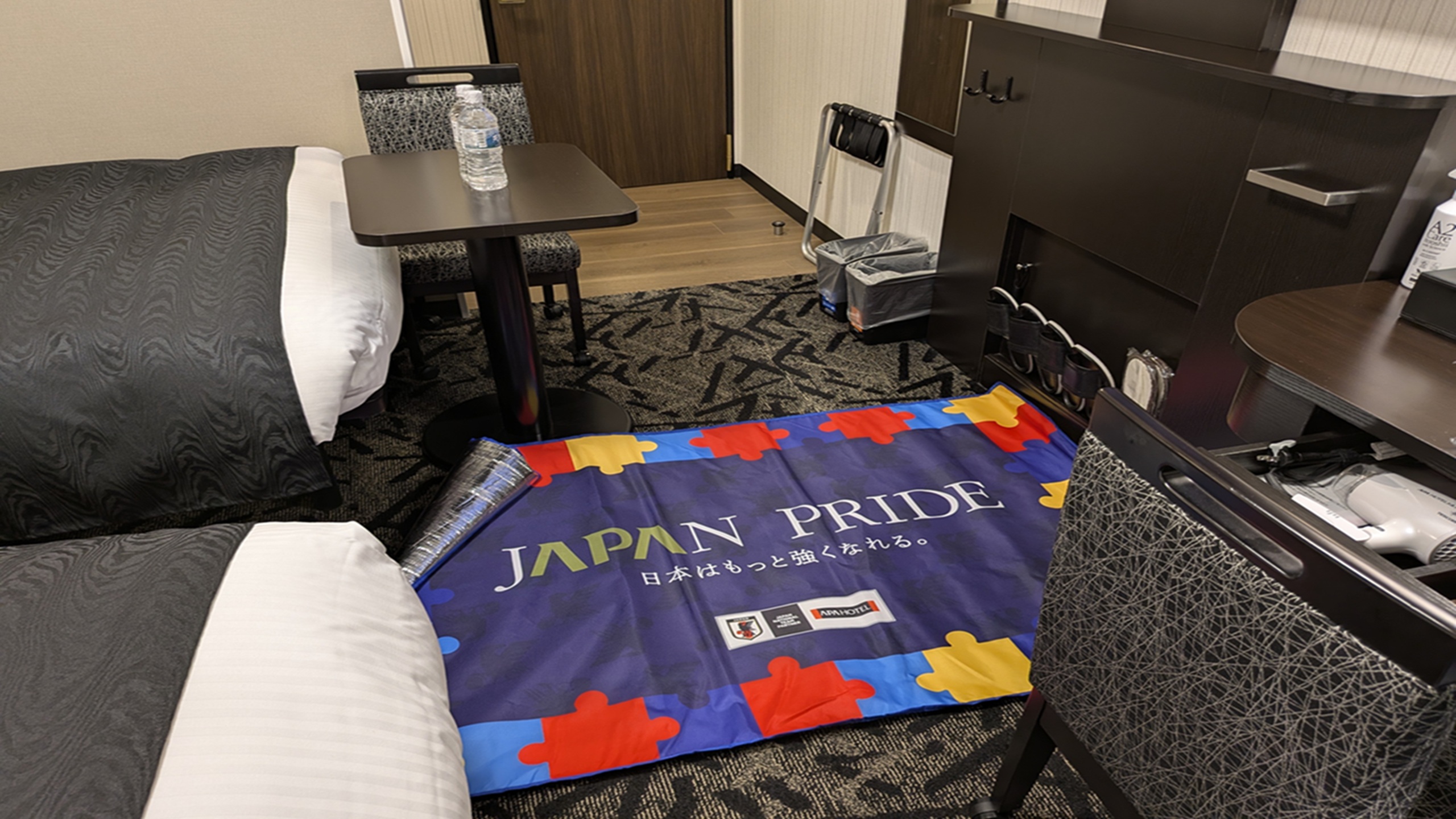 サッカー日本代表デザインのお子様用プレイマット