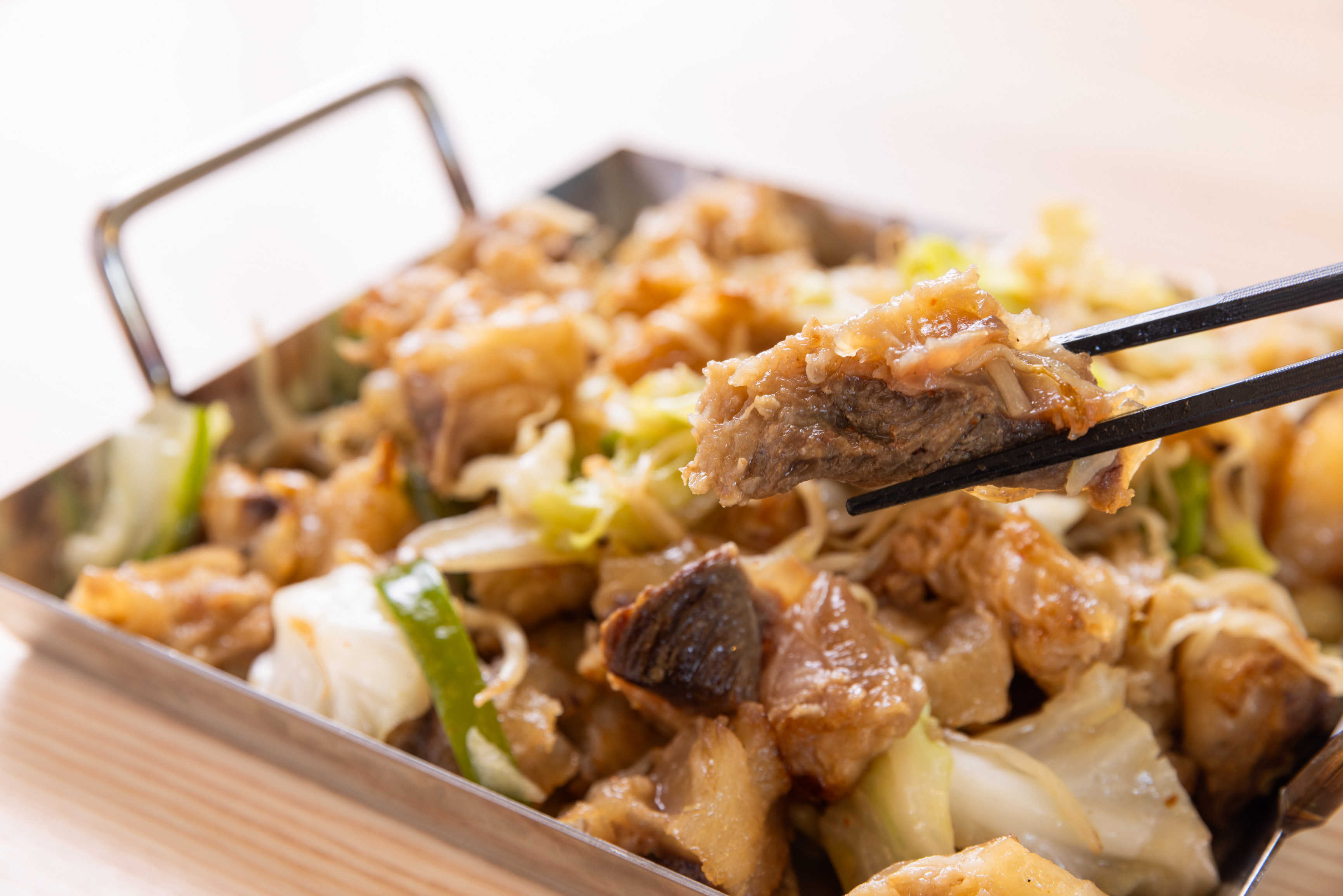 牛スジ野菜炒め