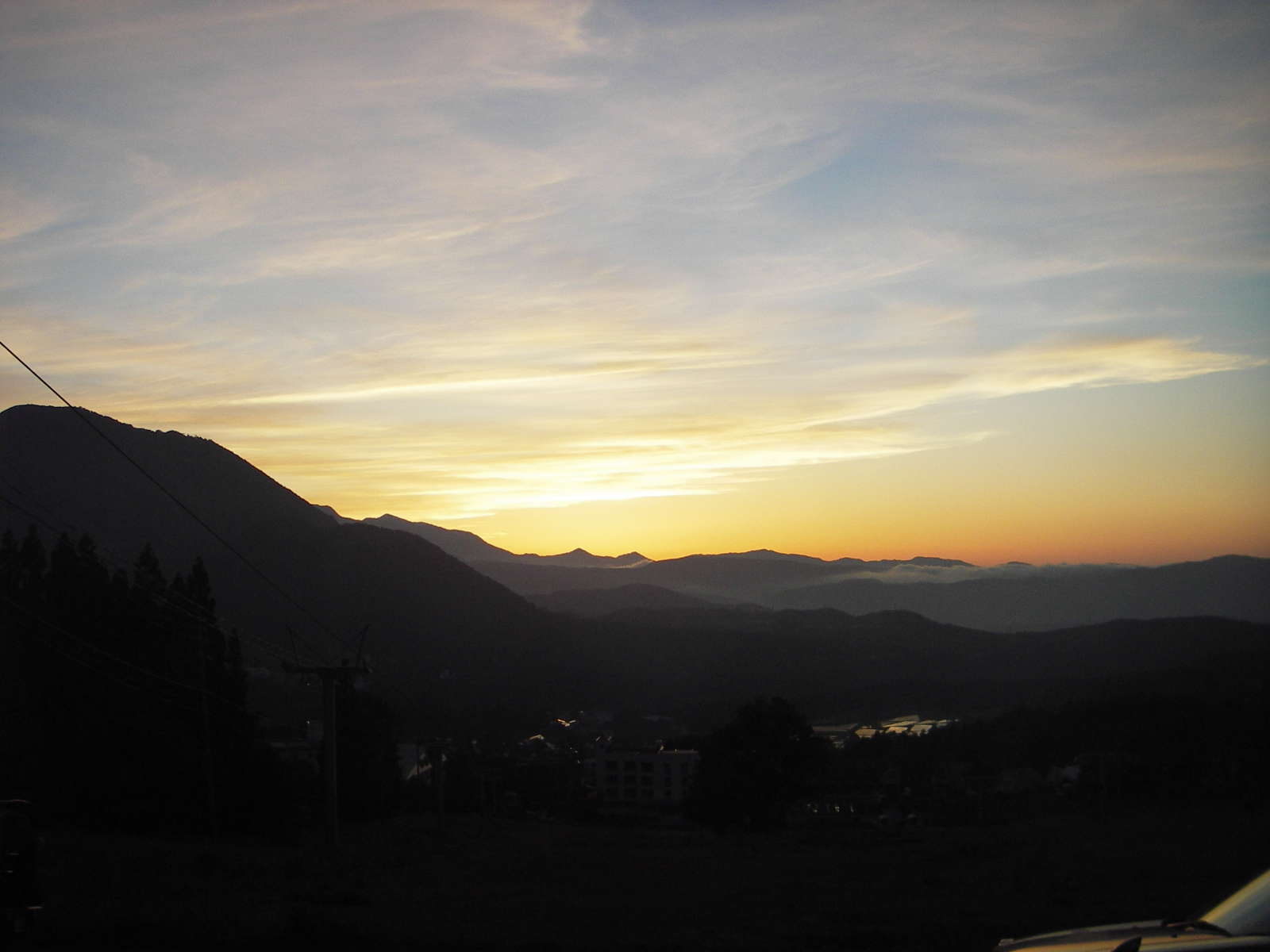 夕日がとてもきれいです