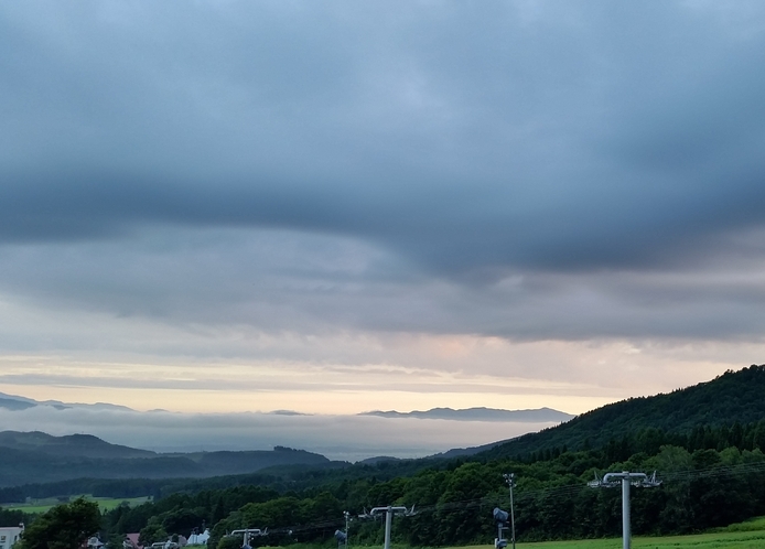 雲海が現れるときがあります。