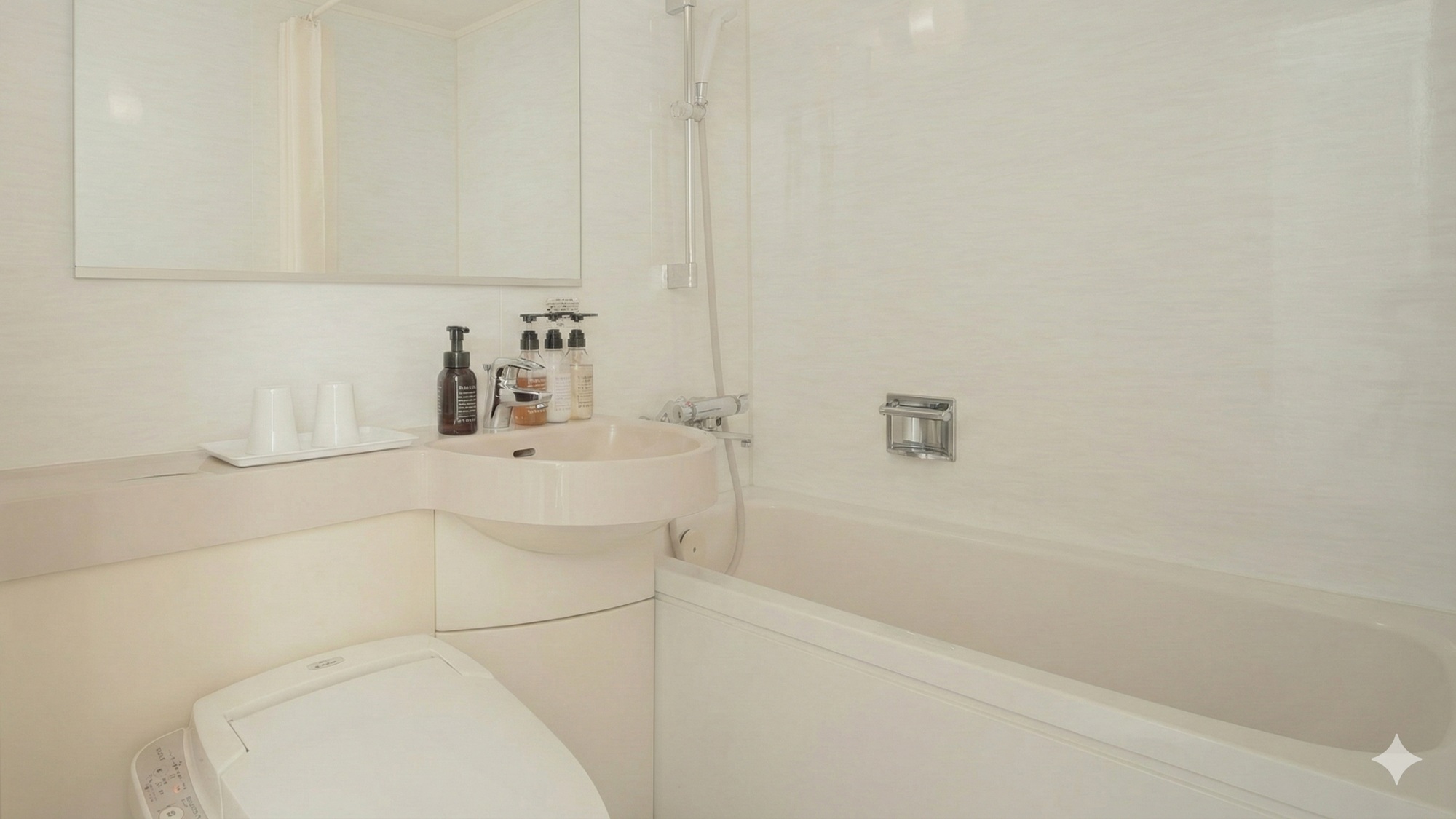 セミダブル・ダブル・ツイン　バスルームはユニットバス