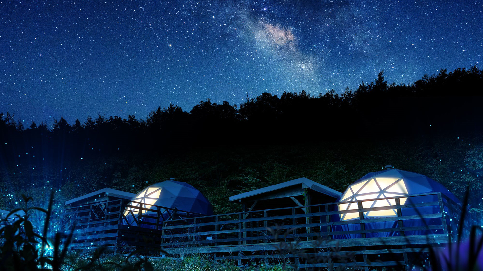 【天空の楽園 ナイトツアー】ナイトグランピングテントサイト