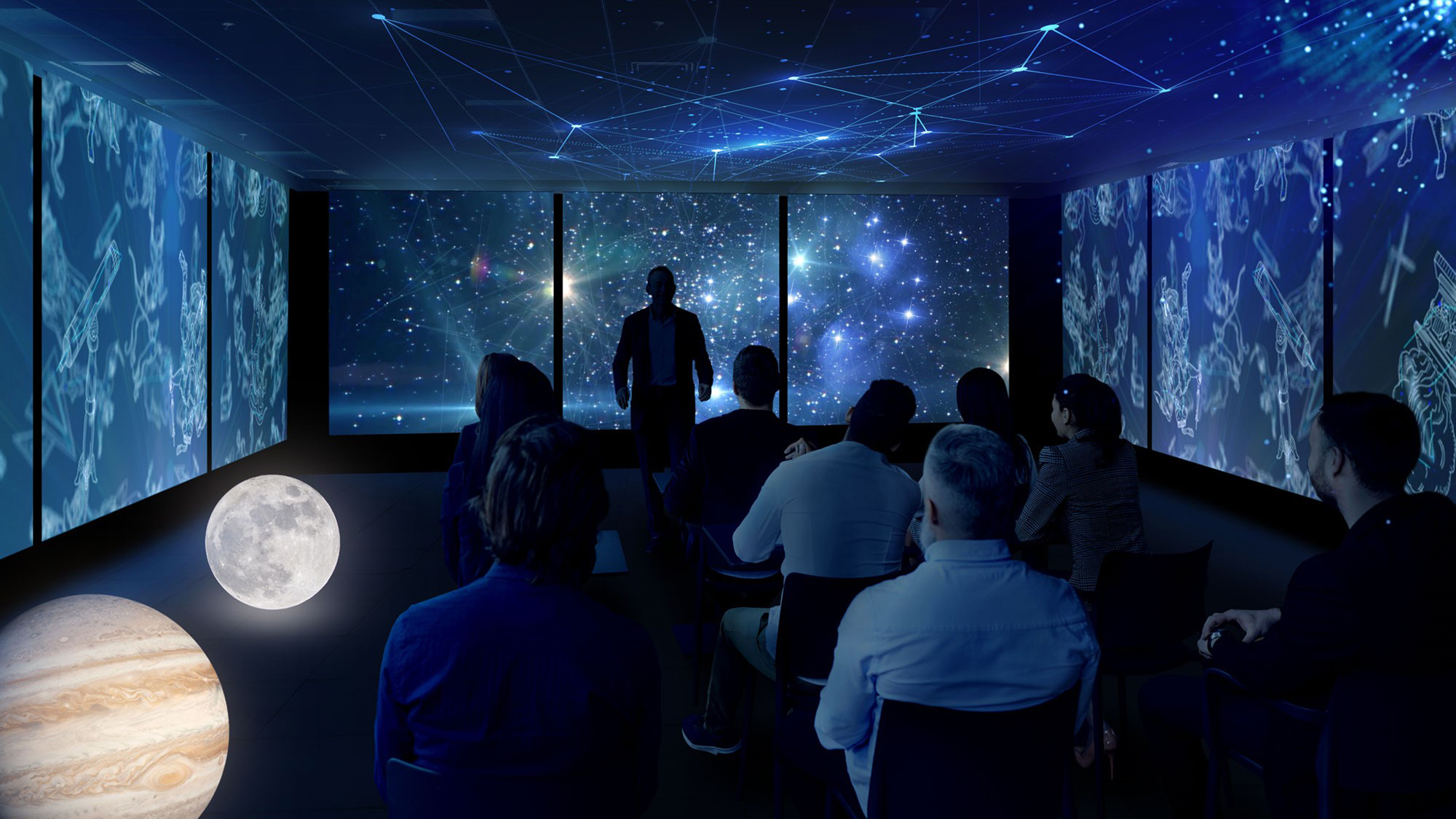 【天空の楽園 ナイトツアー】屋内イベント会場