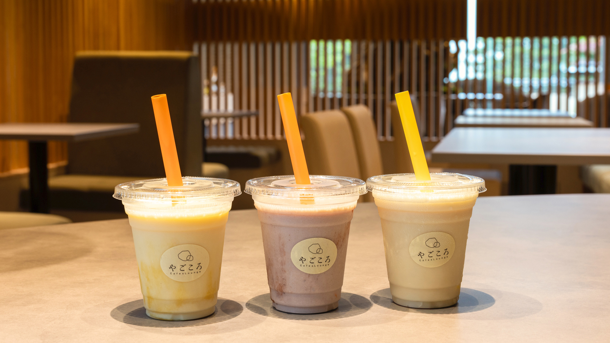 カフェラウンジやごころでは、オリジナルドリンクの販売も行っております。