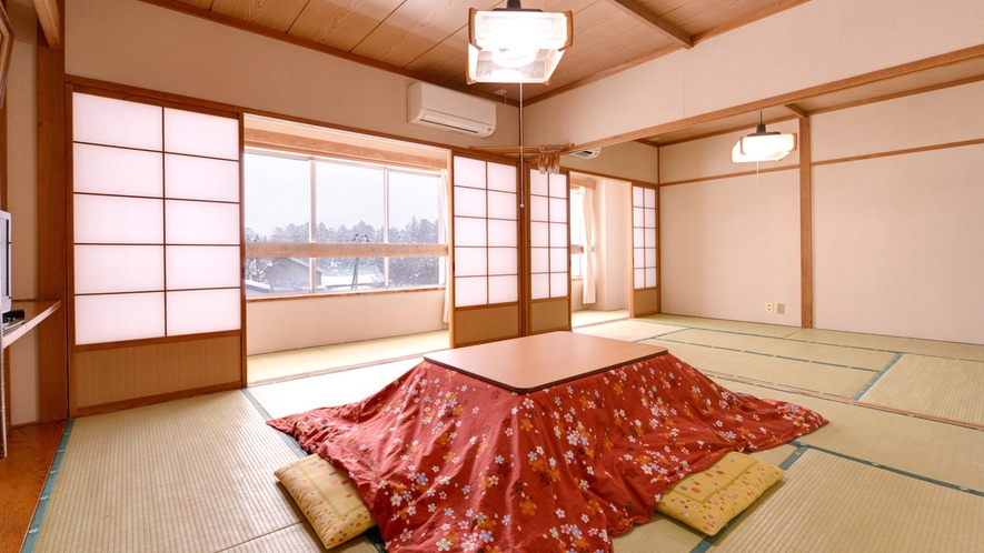 *和室6畳（客室一例）畳の香りがほのかに薫るお部屋でのんびりとお寛ぎ下さい。