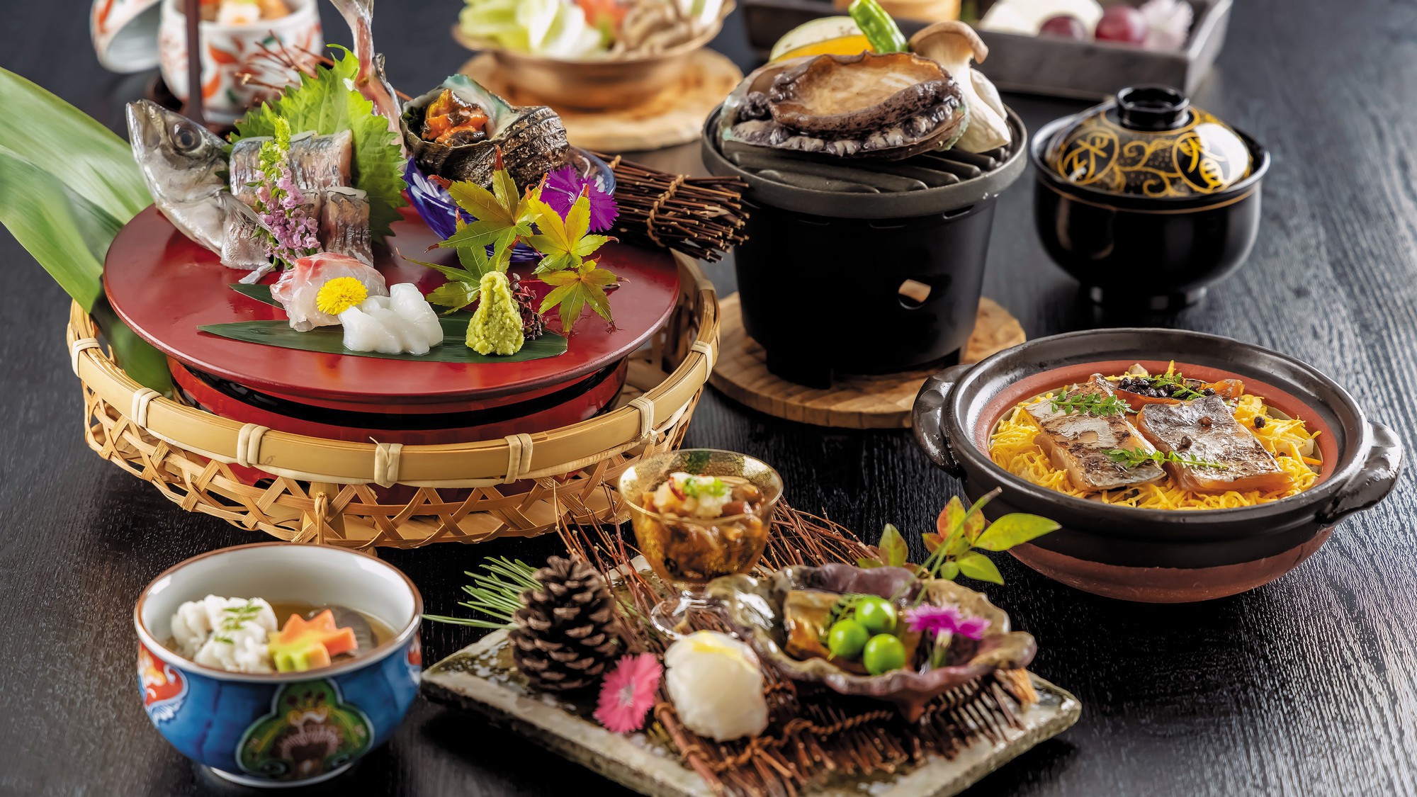 ■「あわびステーキ会席」香川の山海の恵みを堪能出来るお魚好きにはたまらない会席料理！！