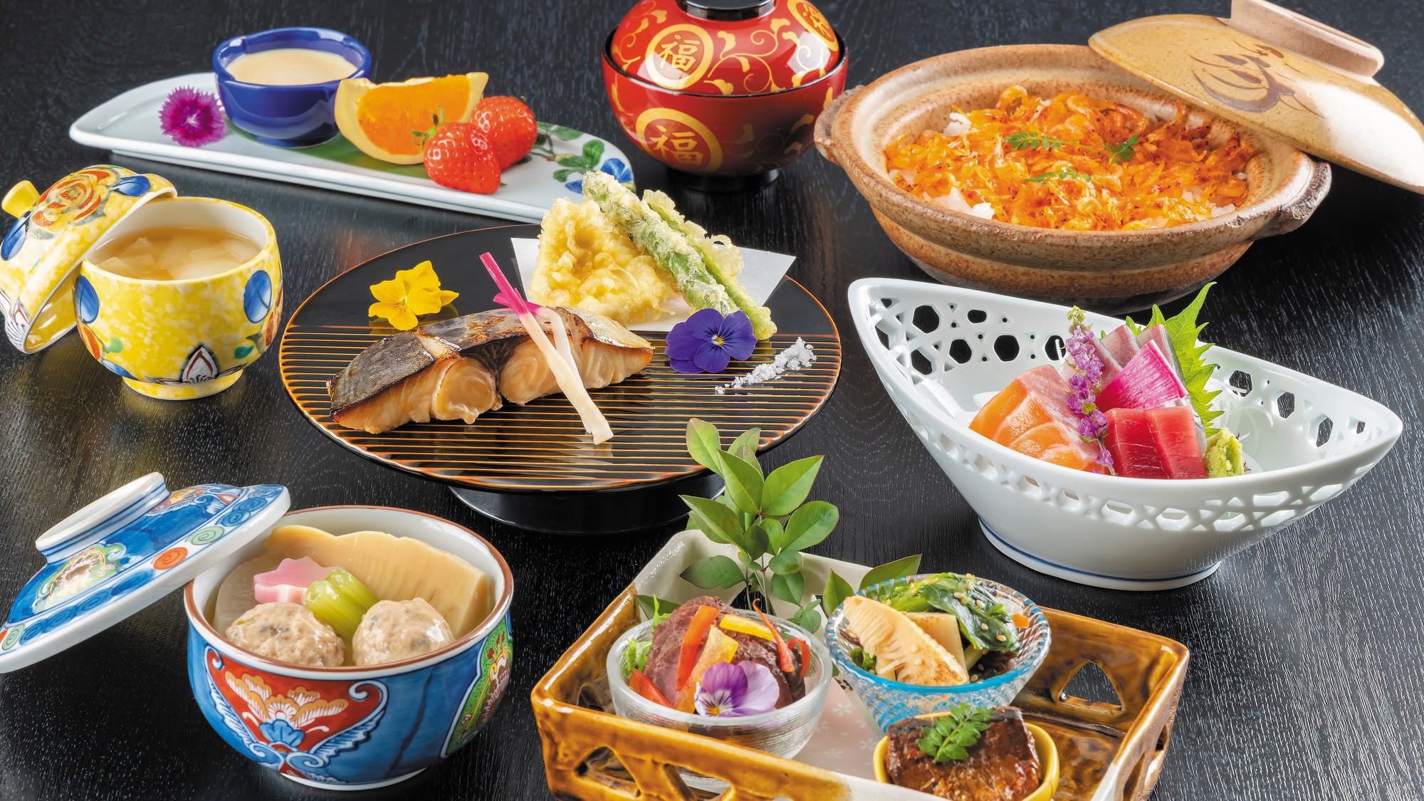 ■「さぬき会席」さぬき会席香川の山海の味覚を詰め込みました。