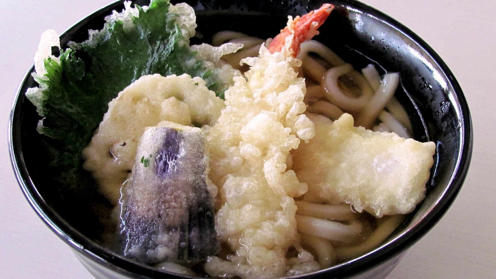 天婦羅うどん（夕食メニュー 一例）