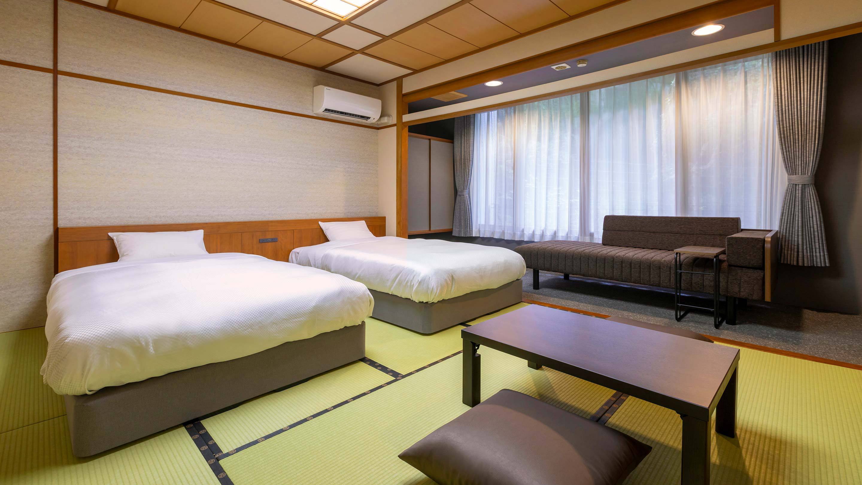 【禁煙】スタンダード和ベッドツイン内風呂あり