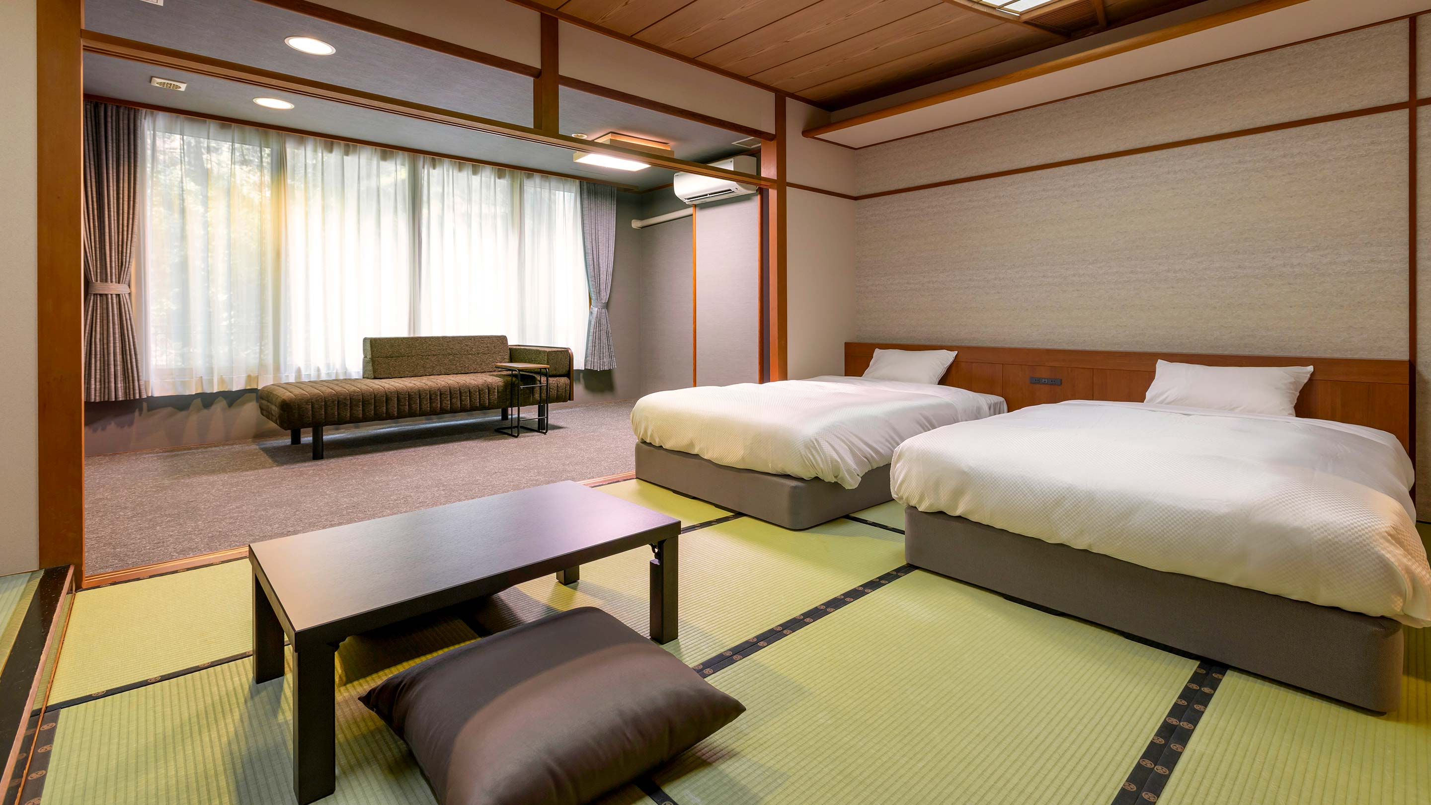 【禁煙】スタンダード和ベッドツイン10.5畳＋4.5畳内風呂あり