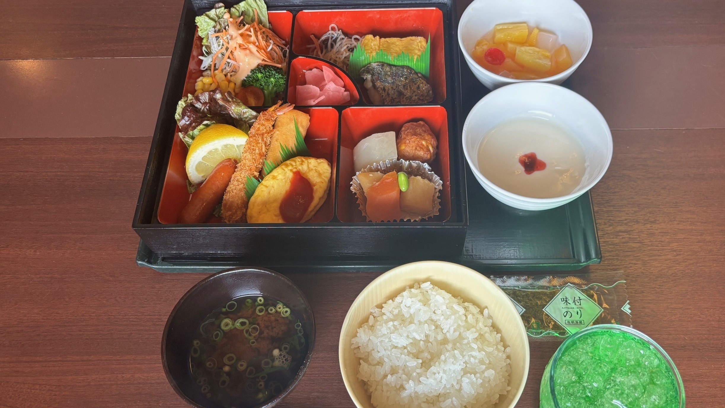 ▲朝食：お膳形式の場合