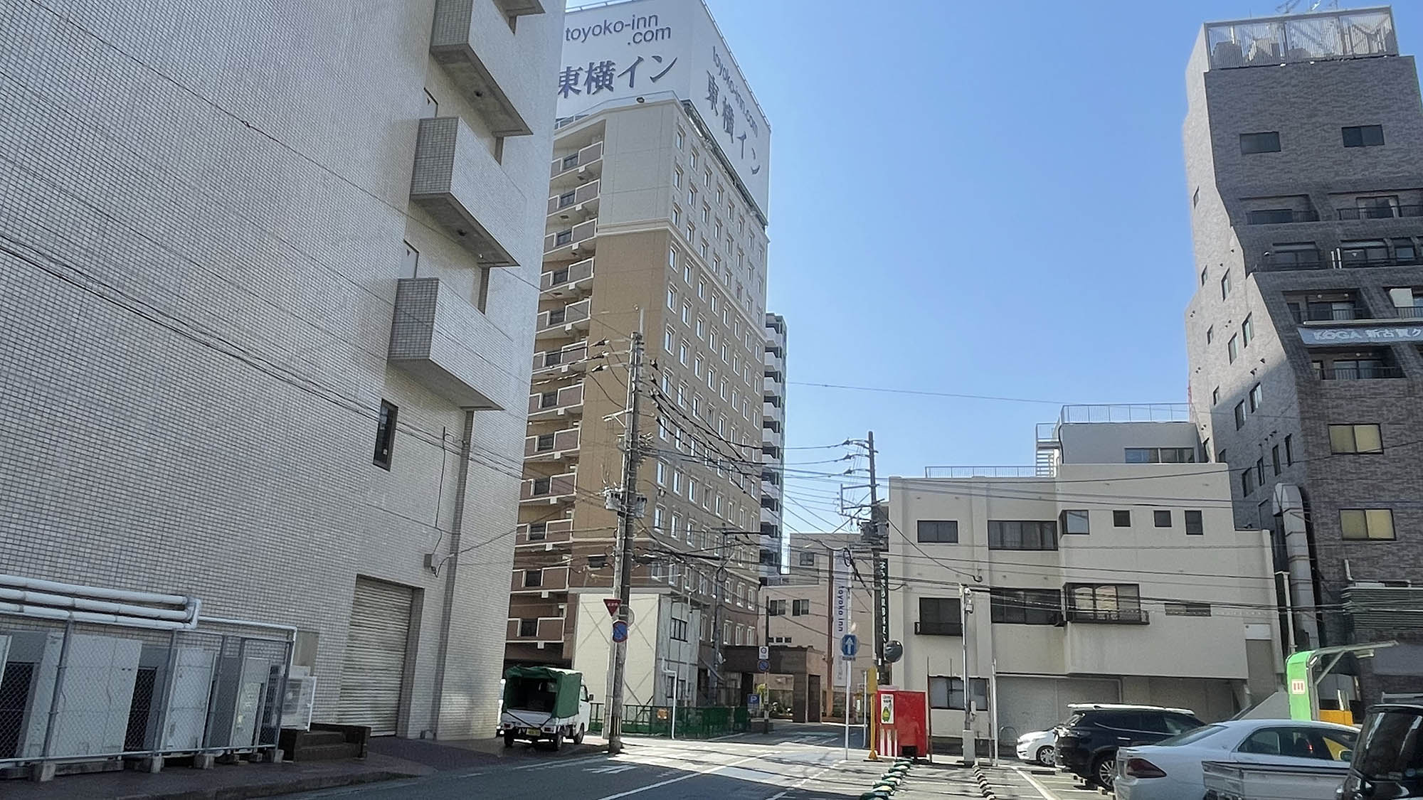 左に曲がったら「東横INN西鉄久留米駅東口」です