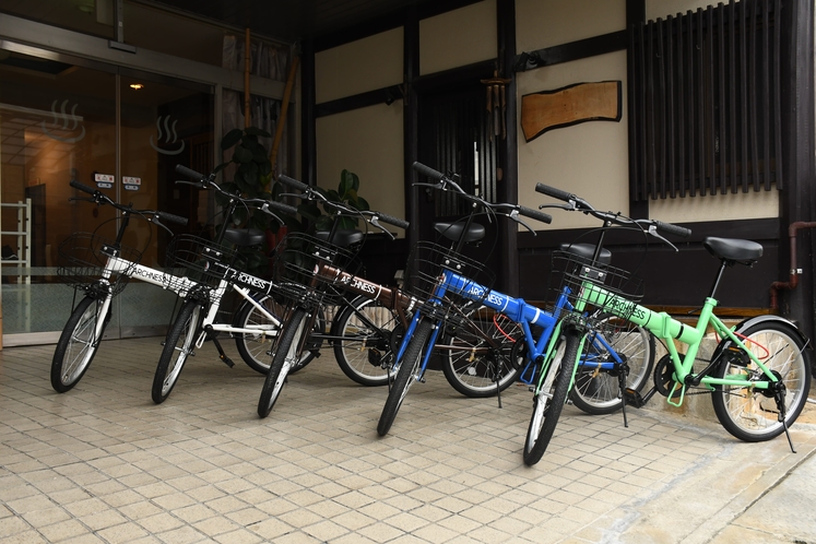 無料自転車レンタル先着台あります！