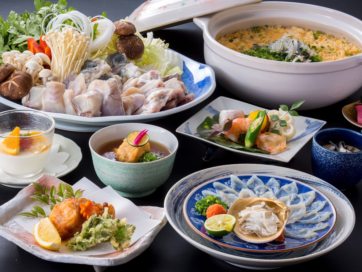 【ふぐ遊膳】手軽に満喫ふぐ６品★てっさ・てっちり・ふぐ唐揚・雑炊他