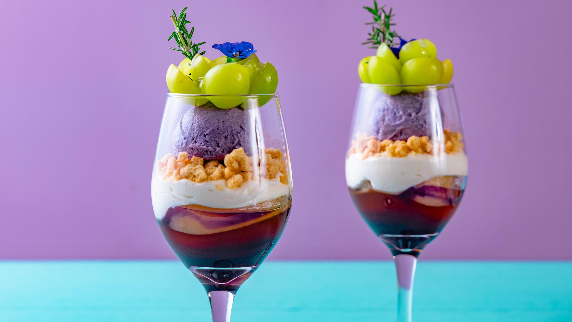 「マスカットマニア！」アフタヌーンティースタンドに加えてパフェもご提供