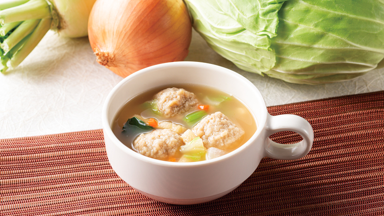 季節ごとの東京野菜を使ったヘルシーなちゃんこ風スープをご堪能ください。