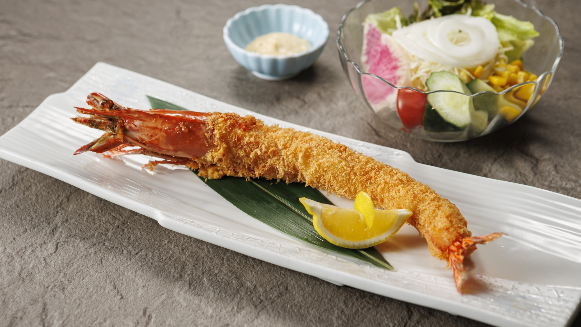 ＜お値段そのまま一品追加＞大エビフライ付きプラン【土地の恵み会席】知多の恵み