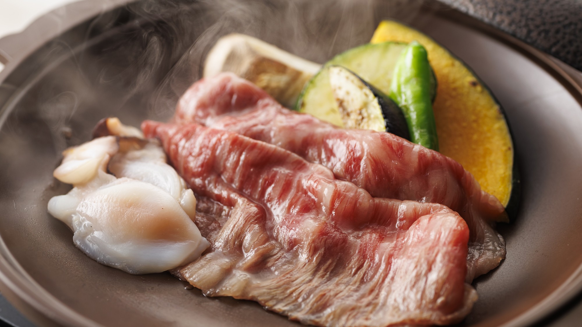 3.1～5.31【土地の恵み会席】愛知県産知多牛使用牛焼きしゃぶ