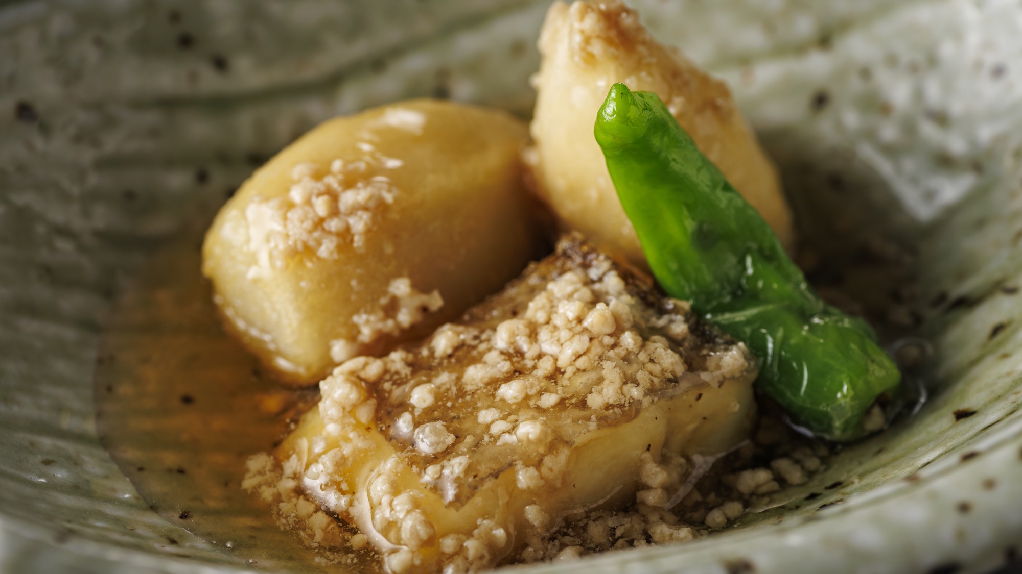 12/1～2/28【季節の会席】海老芋鶏そぼろ餡掛け