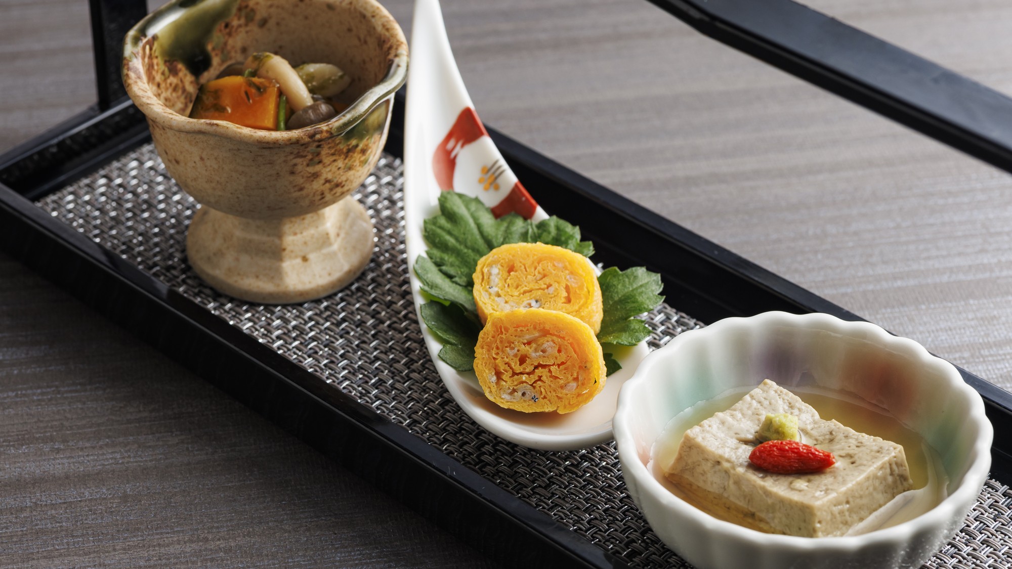 12/1～2/28【土地の恵み会席】前菜一例