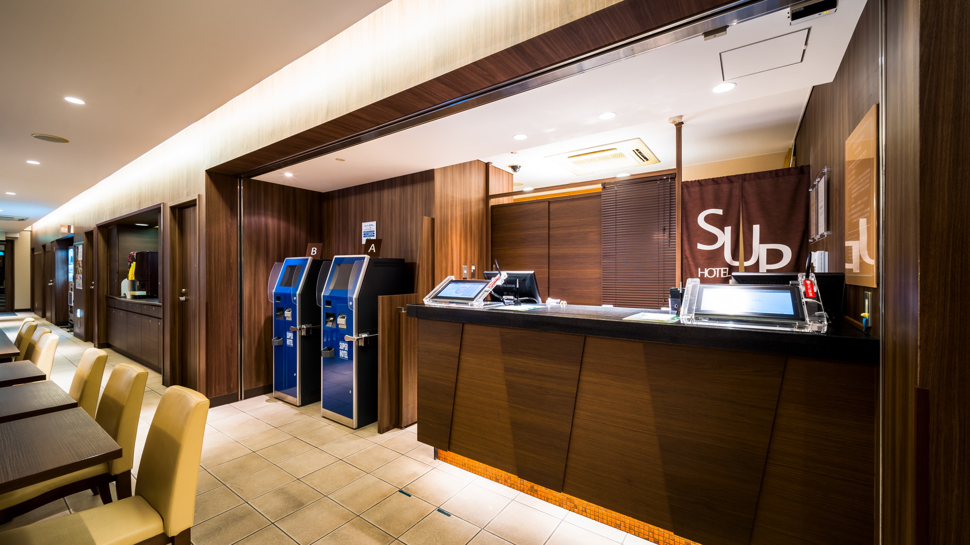 こちらでチェックインをお迎え致します