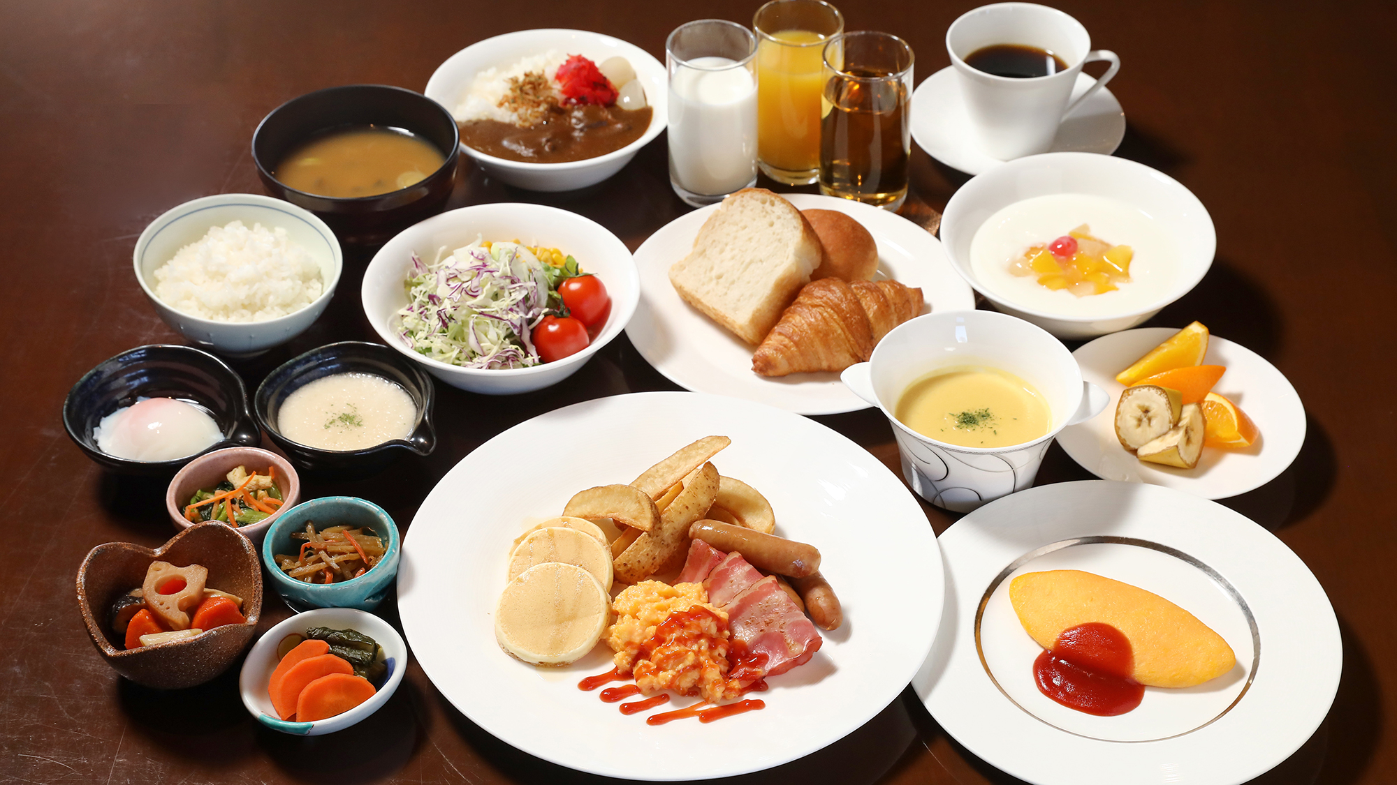 お好きなものをお好きなだけ♪人気の朝食バイキング