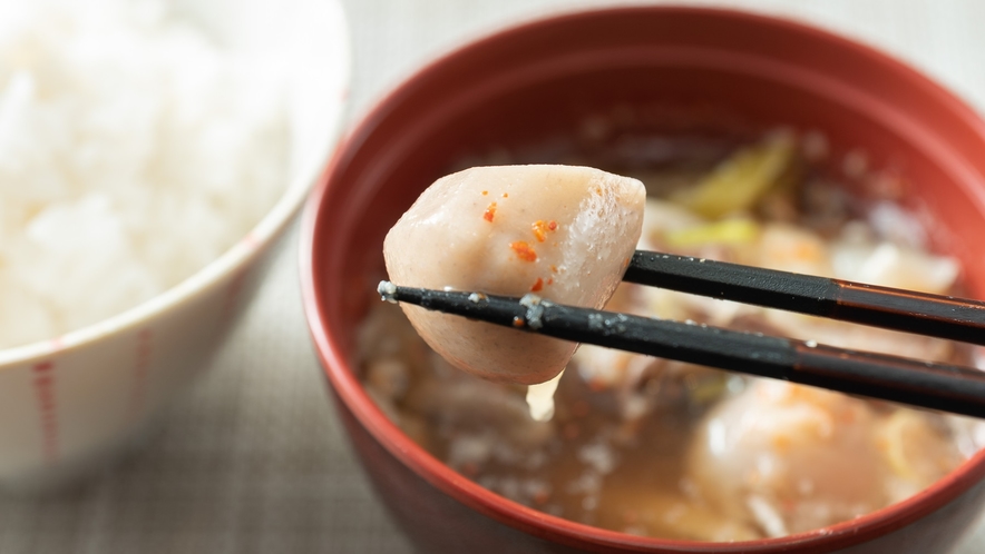 ご当地メニュー芋煮で朝からポカポカに