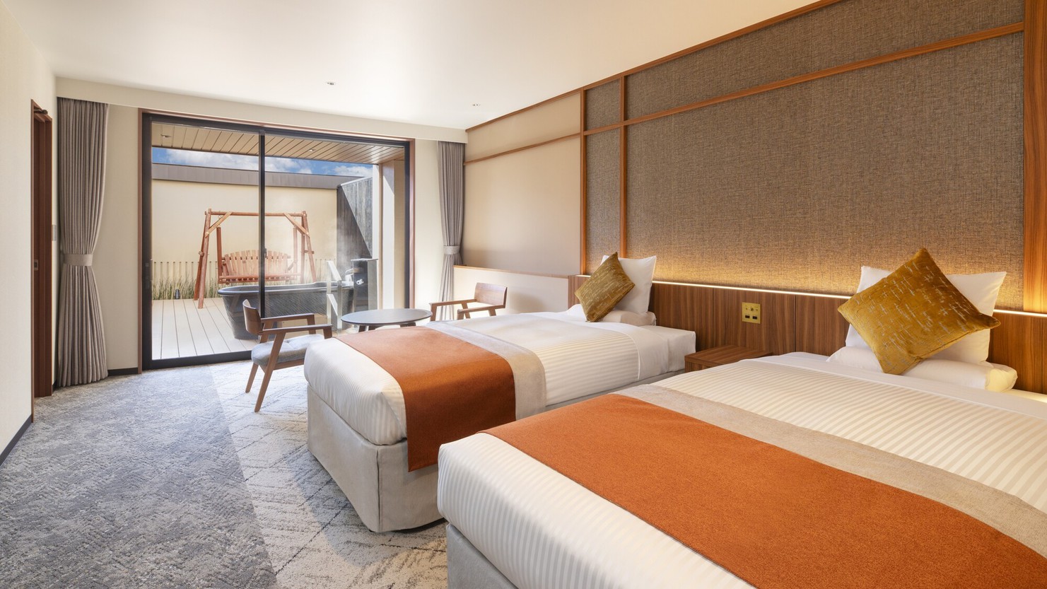 【露天風呂付き】デラックスツイン