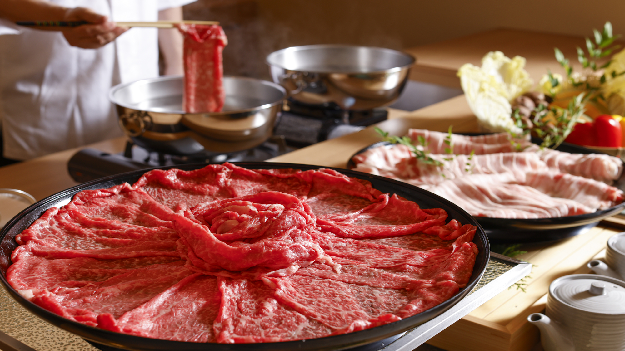 【夕食ビュッフェ】松阪牛しゃぶしゃぶ（イメージ）20250901～