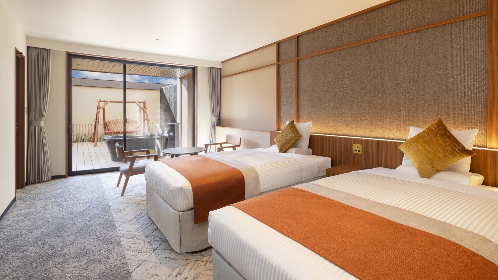 【露天風呂付き】デラックスツイン