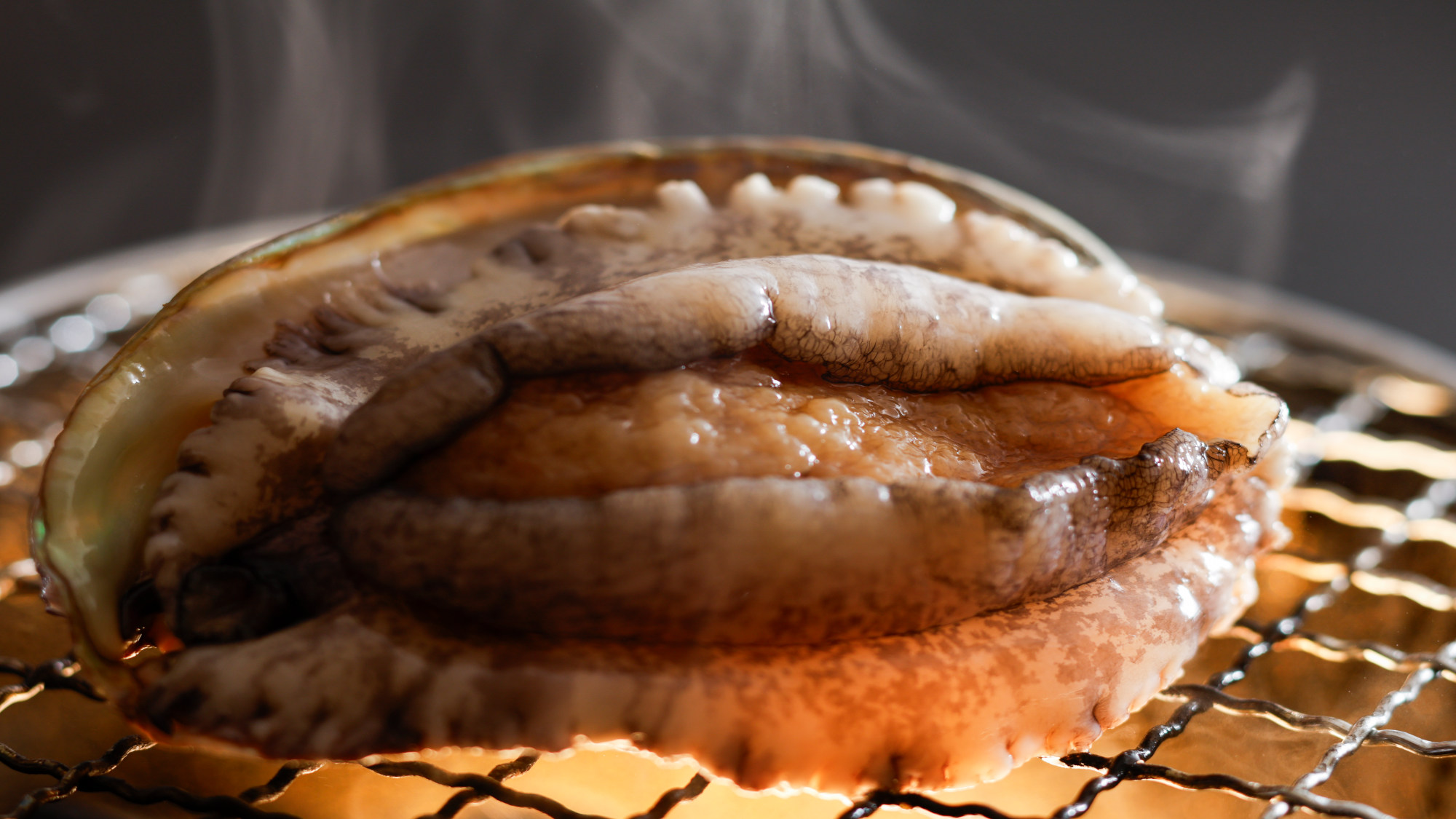 【特別会席】夏(2026年6月～8月)火の物 鮑の踊り焼き　バター　雲丹醤油ソース