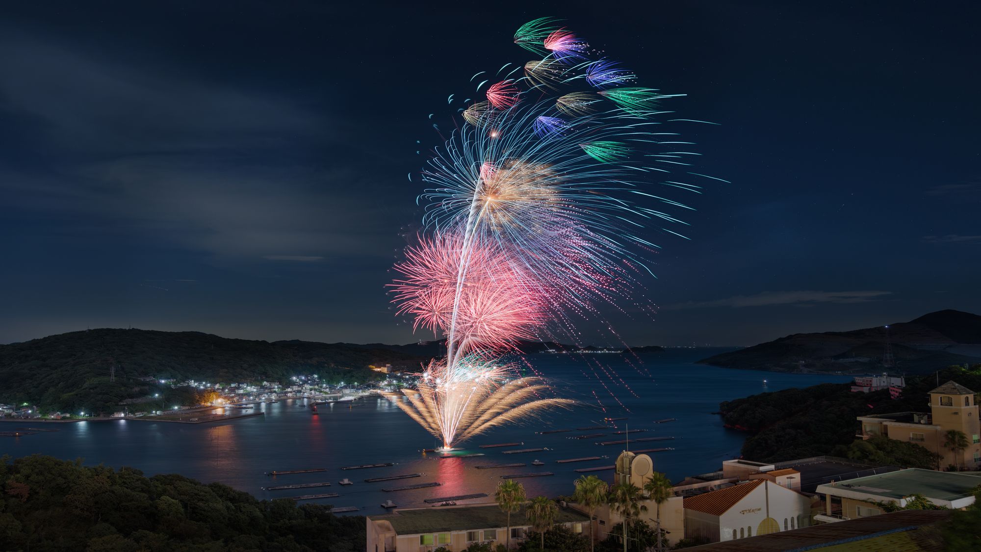 夏の鳥羽湾毎夜連続花「安楽島湾」2026年8月7日（金）から8月14日金まで8日間