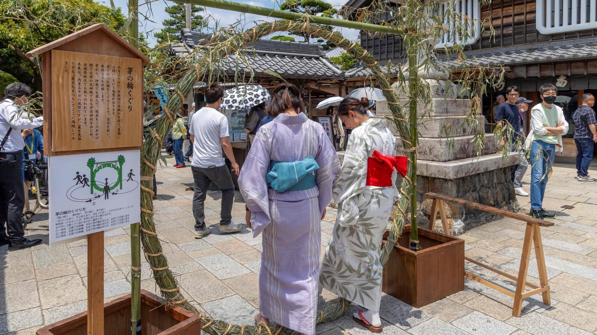 おかげ横丁　茅の輪くぐり