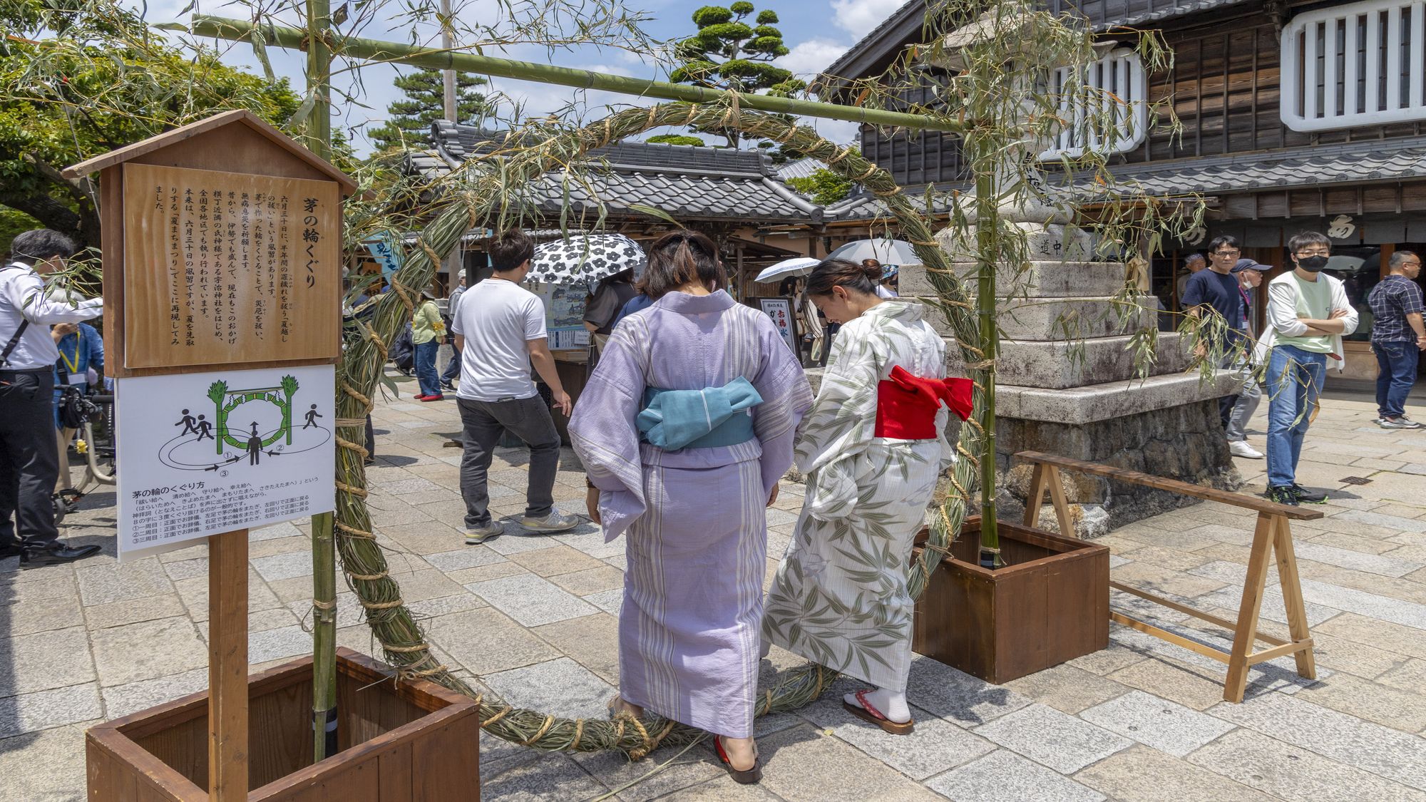 おかげ横丁「夏まちまつり」茅の輪くぐり