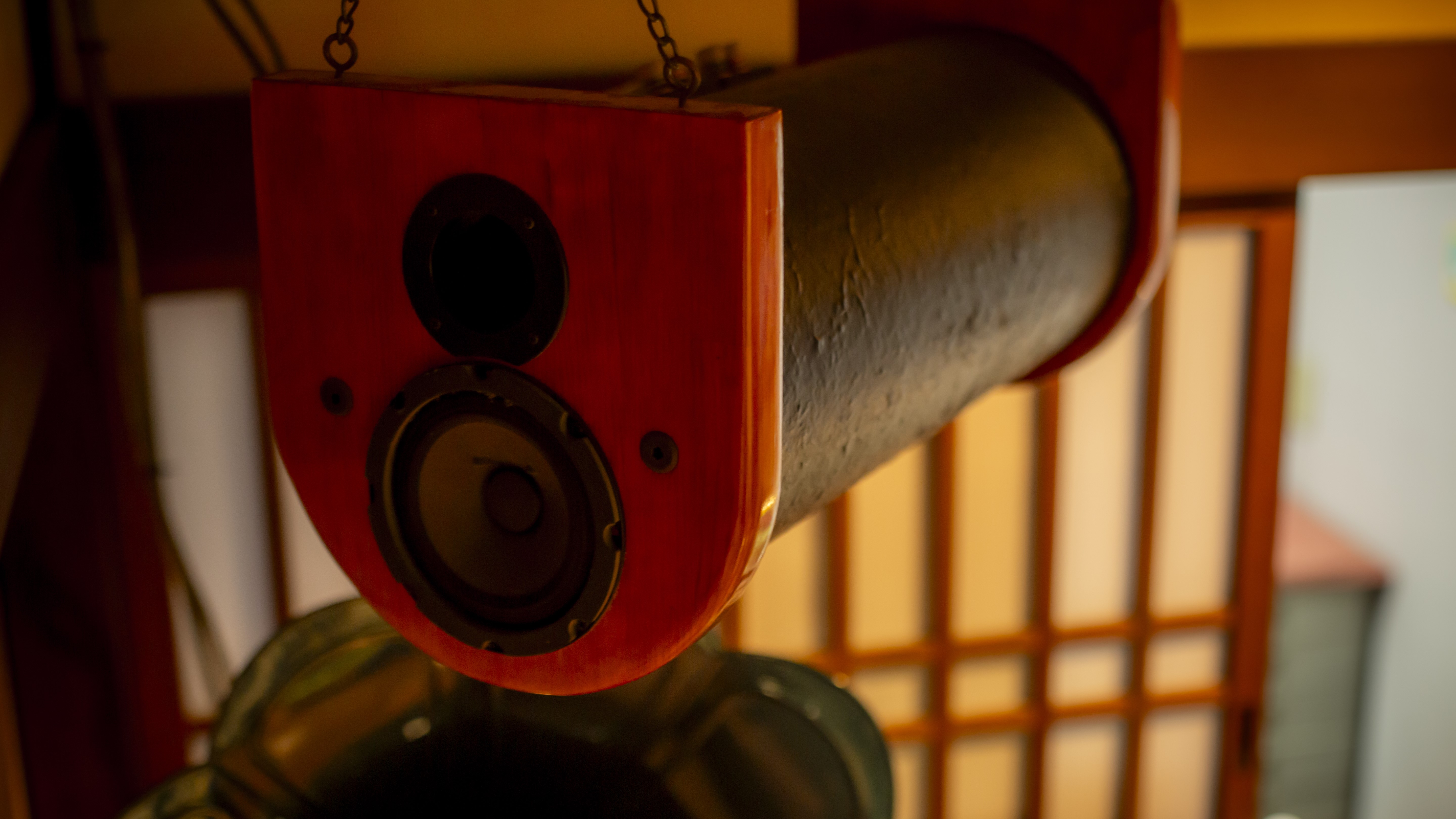 【オーディオ】主人がこだわりをもつ本館のオーディオ。