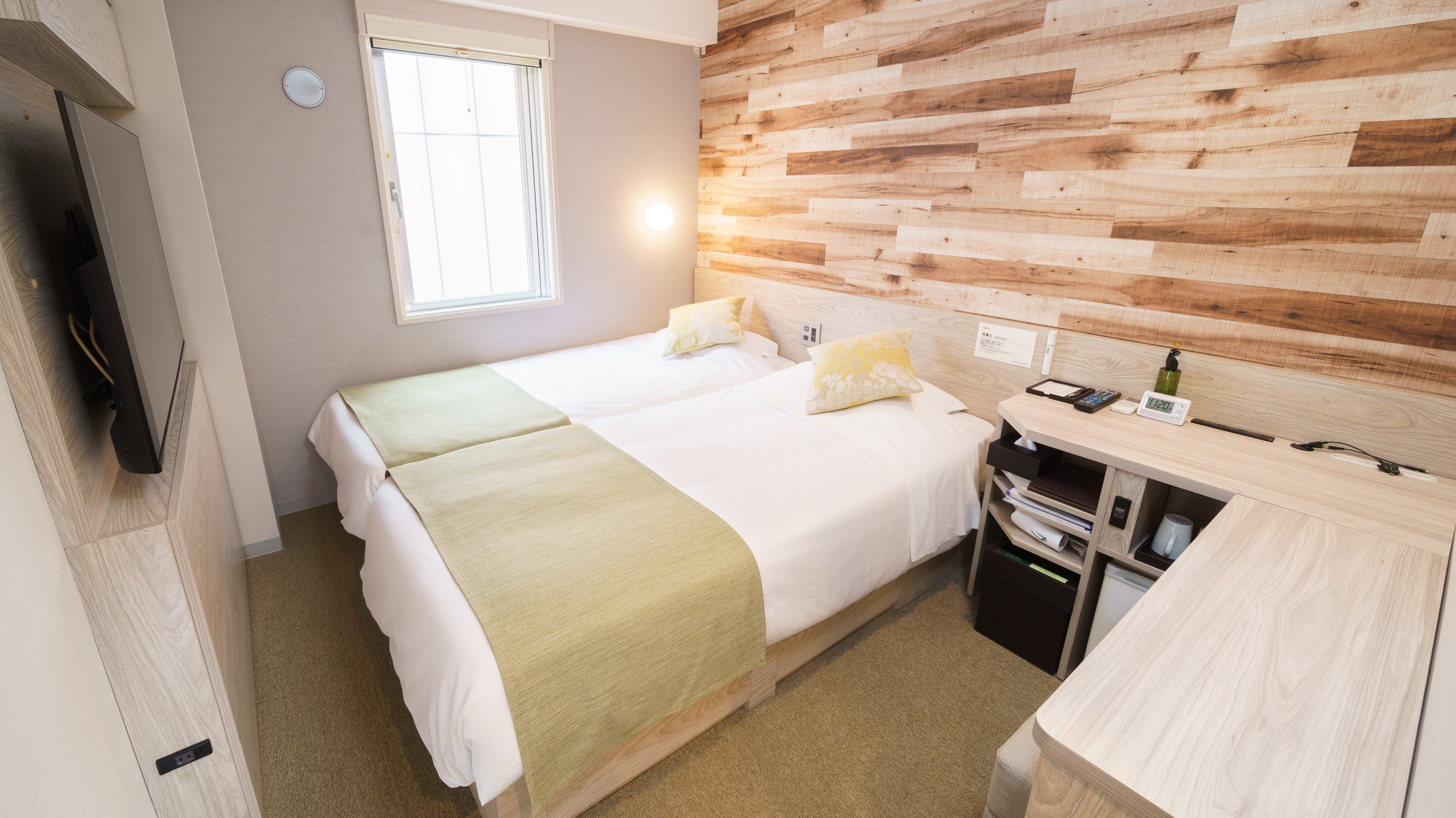 90cm幅のベッドを2台ご用意♪お友達同士などにお勧めです