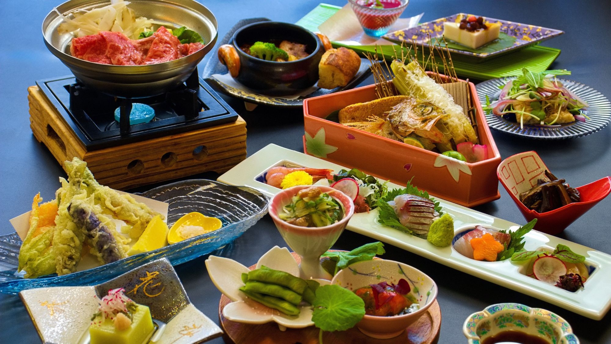 【グレードアップ】料理長厳選の地産地消の贅沢料理。個室でゆっくり味わう「櫻家流・旬彩会席」プラン
