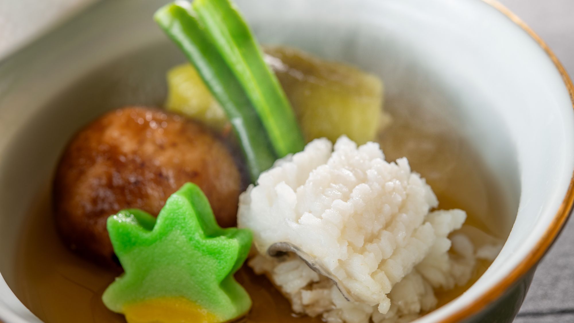 【季節の会席/夏】冷やし鉢（鱧、焼き茄子、椎茸など）（6～8月）