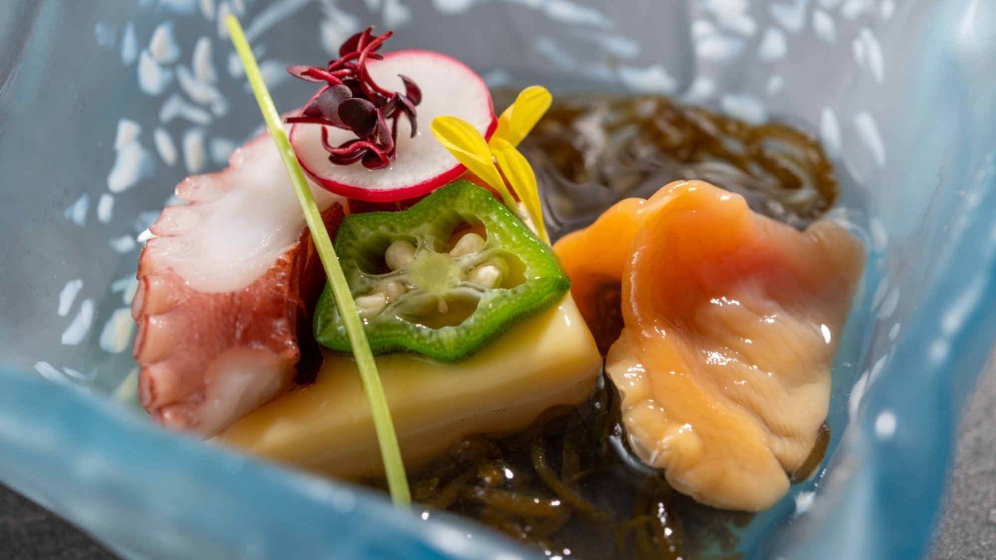 【季節の会席/夏】卵豆腐 もずく（6月～8月）