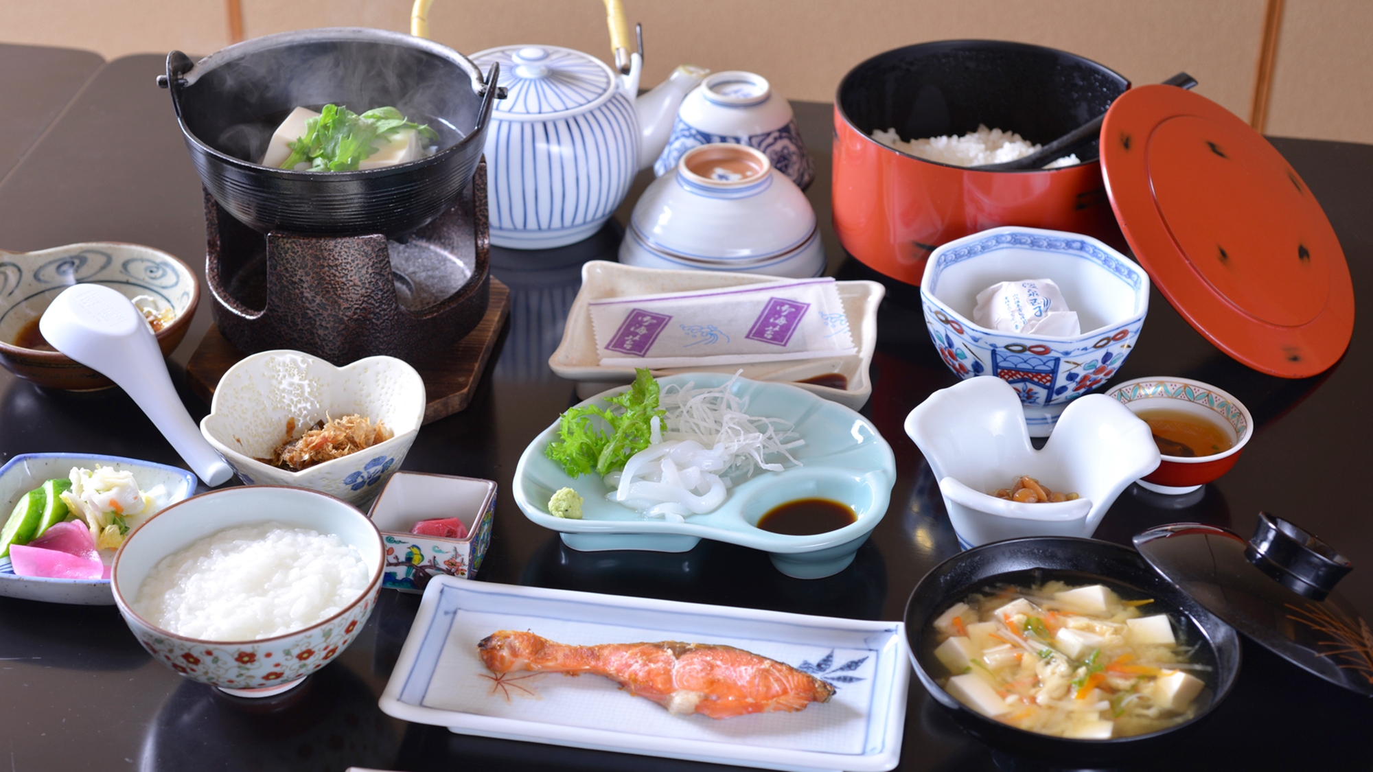 *ご朝食一例/一日の活力となる朝ごはんは質の良い食事から。