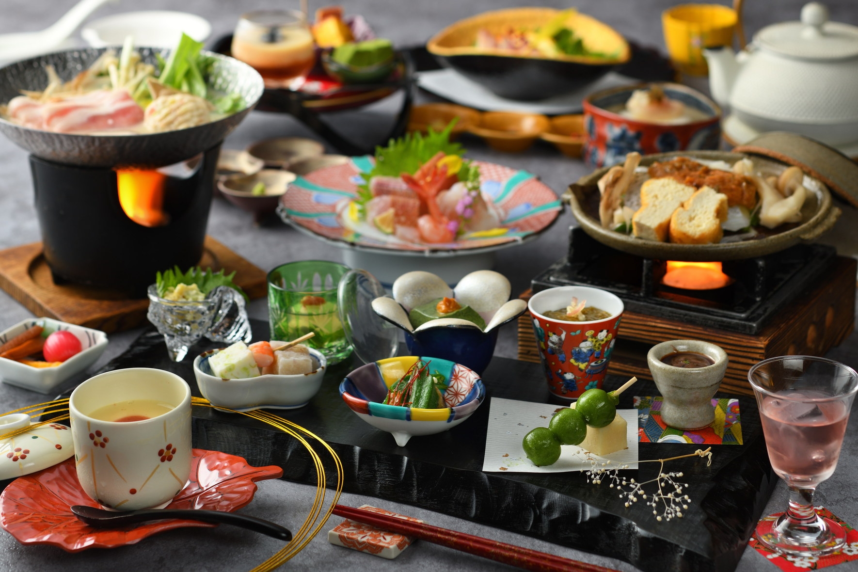 【能登牛づくし会席】希少な能登牛を、ステーキやあぶり寿司など多彩なお料理で味わう創作会席