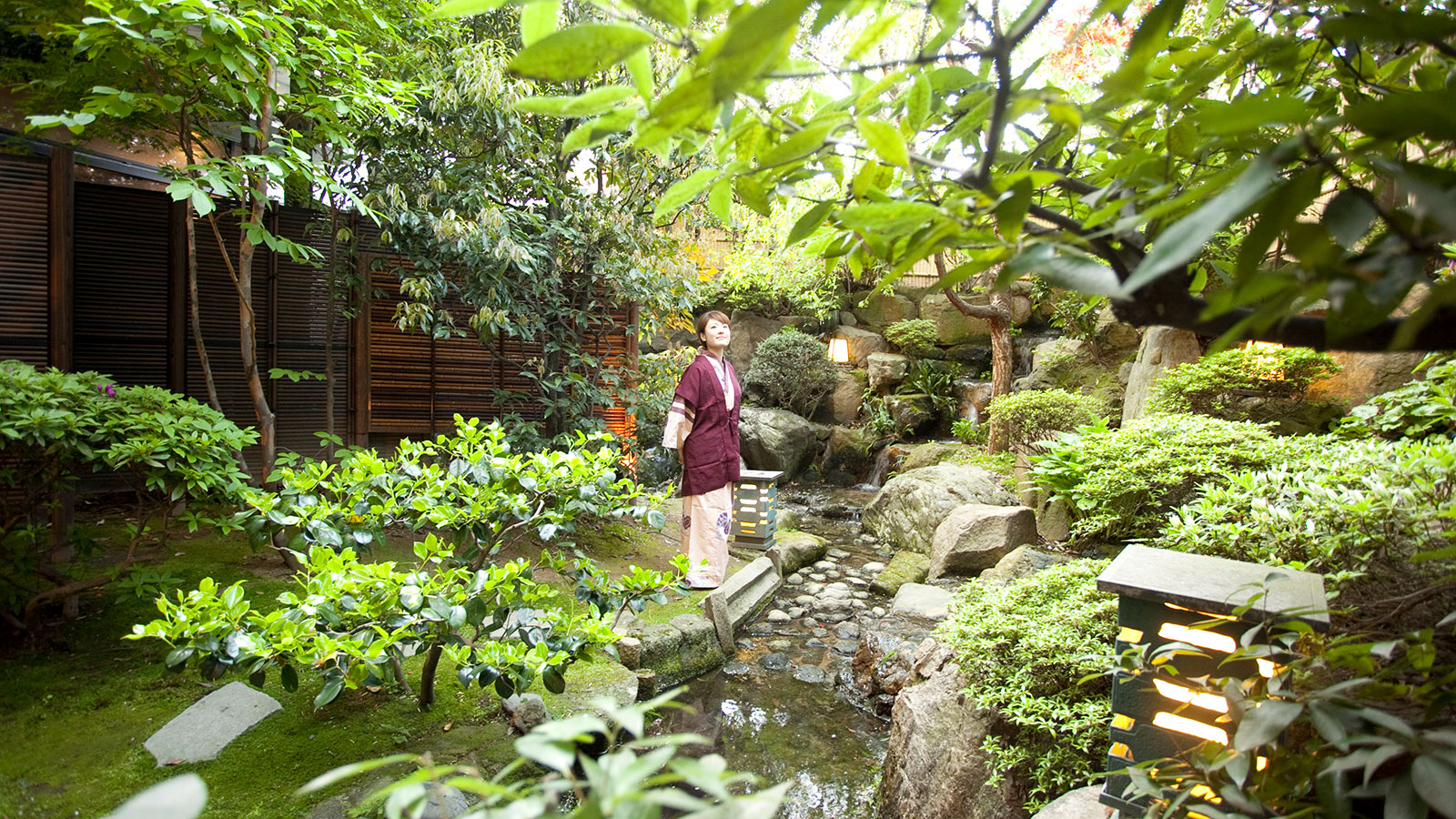 四季折々の変化を楽しめる日本庭園