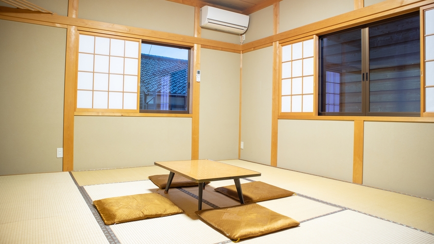 *【和室8～10畳一例】シンプルな畳のお部屋。全室Wi-Fi完備