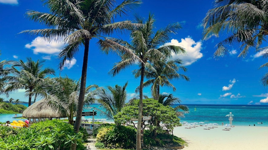 ★ムーンビーチ★沖縄のビーチの中でも海水の透明度を誇る美しい海として有名なビーチ♪