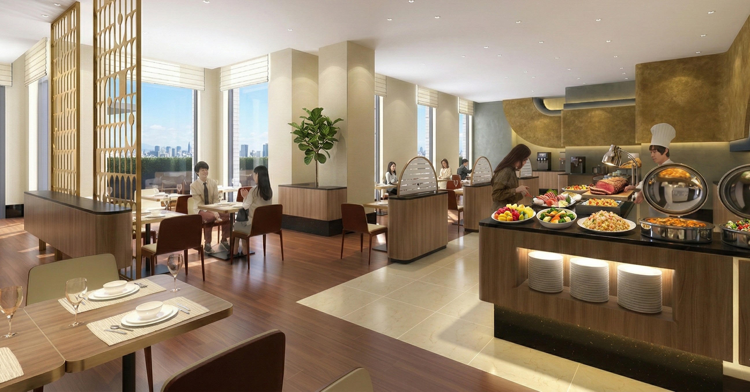 レストラン「クオーレ」店内　※完成イメージ