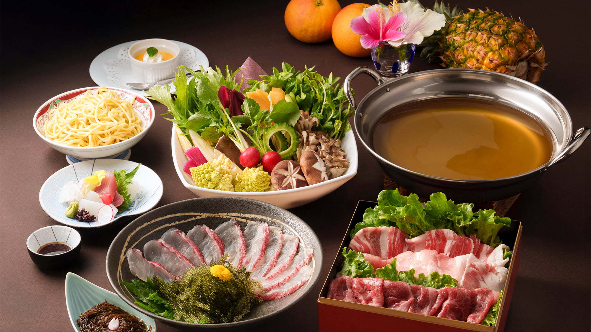 【LUXDAYSセール】《石垣牛鉄板焼き・石垣牛焼肉・あぐー豚しゃぶしゃぶ》から選べるディナー付き。