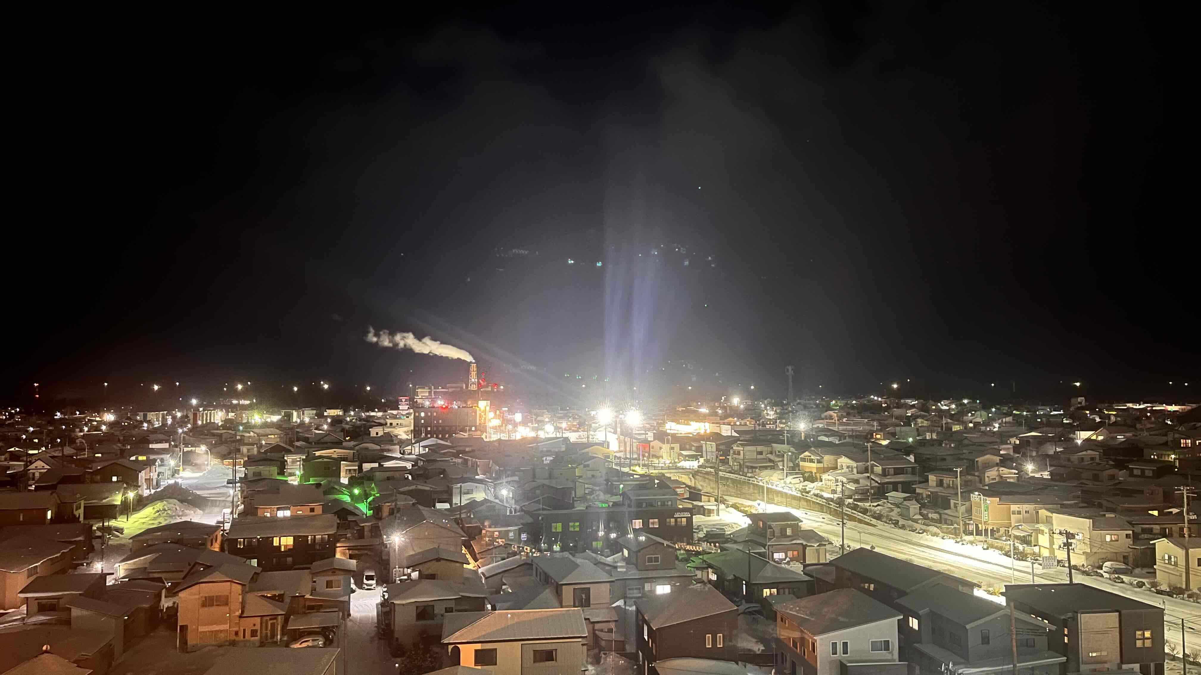 別館最上階8階からの夜景